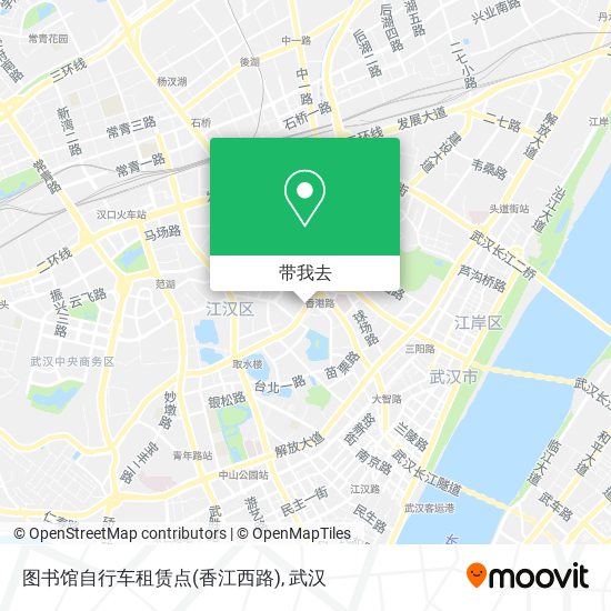 图书馆自行车租赁点(香江西路)地图