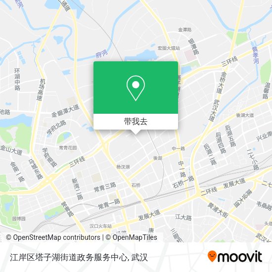 江岸区塔子湖街道政务服务中心地图