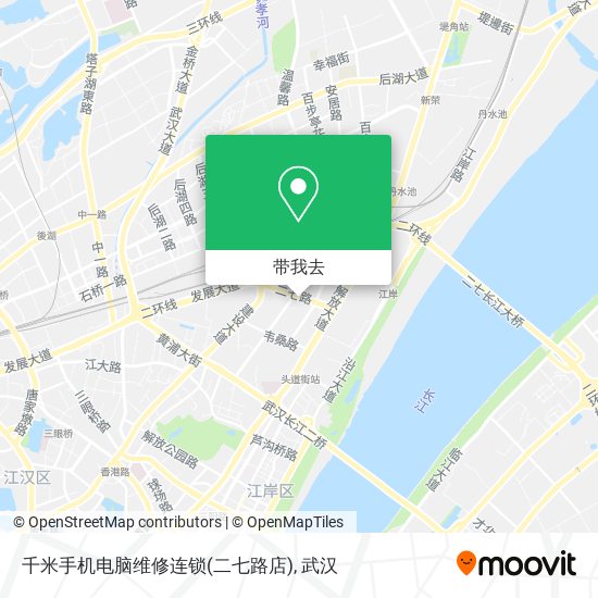 千米手机电脑维修连锁(二七路店)地图