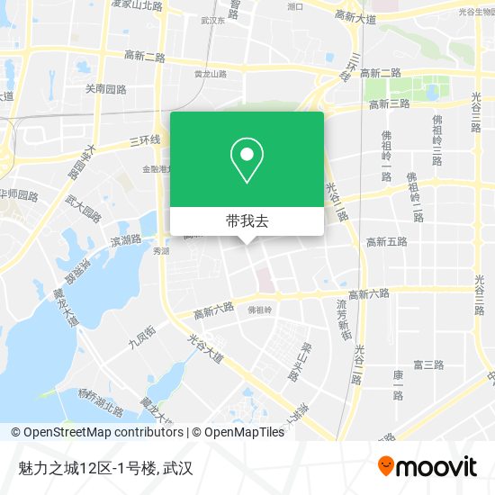 魅力之城12区-1号楼地图