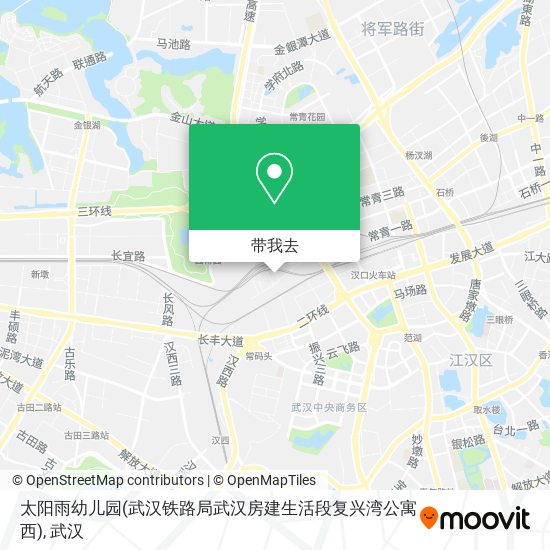 太阳雨幼儿园(武汉铁路局武汉房建生活段复兴湾公寓西)地图