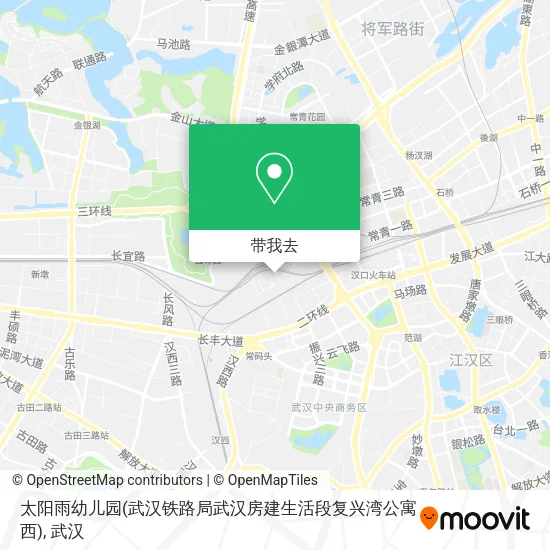 太阳雨幼儿园(武汉铁路局武汉房建生活段复兴湾公寓西)地图