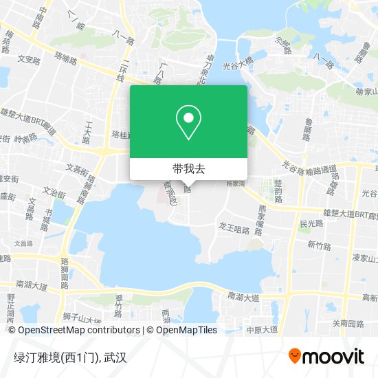 绿汀雅境(西1门)地图