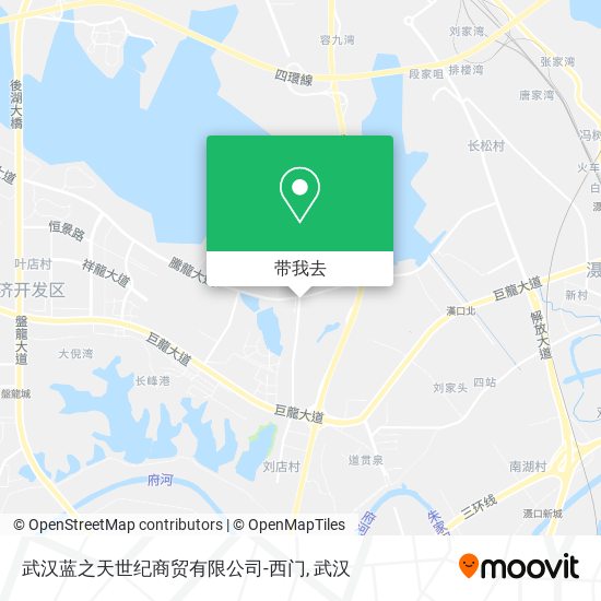 武汉蓝之天世纪商贸有限公司-西门地图