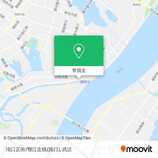 沌口正街/鄂江左线(路口)地图