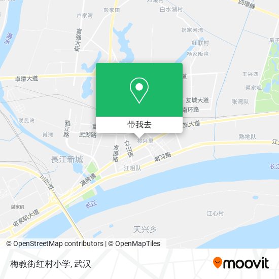 梅教街红村小学地图