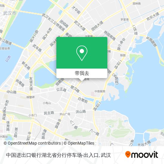 中国进出口银行湖北省分行停车场-出入口地图