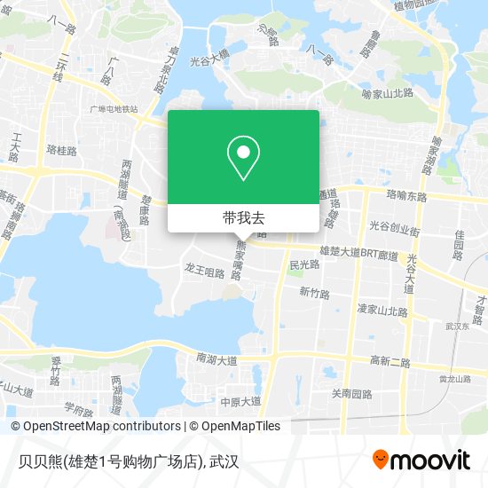 贝贝熊(雄楚1号购物广场店)地图