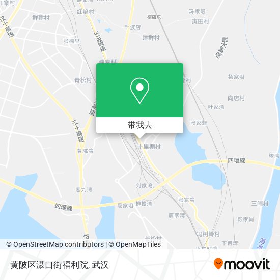 黄陂区滠口街福利院地图