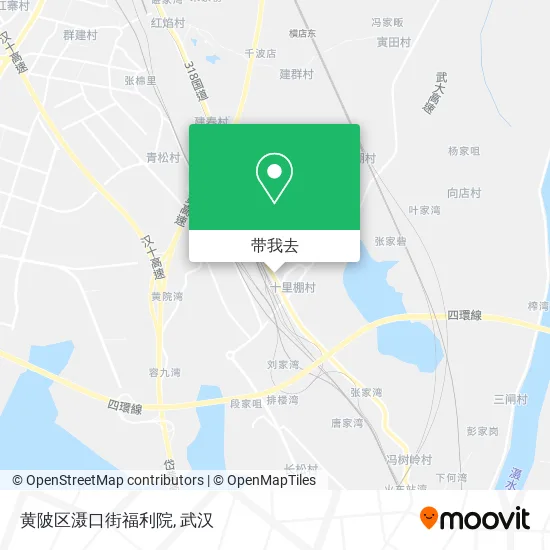 黄陂区滠口街福利院地图