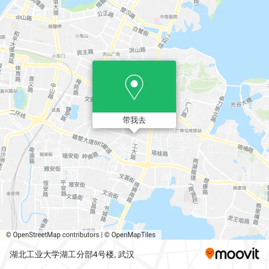 湖北工业大学湖工分部4号楼地图