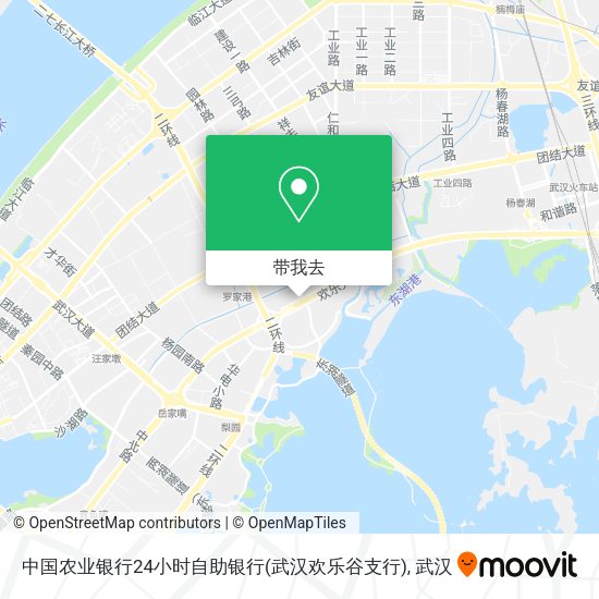 中国农业银行24小时自助银行(武汉欢乐谷支行)地图