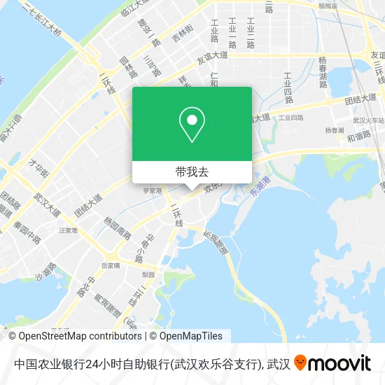 中国农业银行24小时自助银行(武汉欢乐谷支行)地图