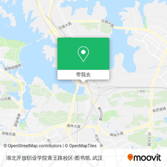 湖北开放职业学院青王路校区-图书馆地图
