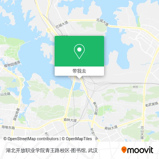 湖北开放职业学院青王路校区-图书馆地图