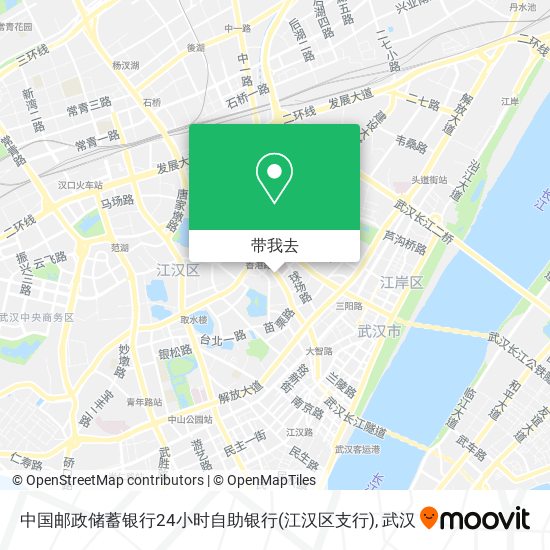 中国邮政储蓄银行24小时自助银行(江汉区支行)地图