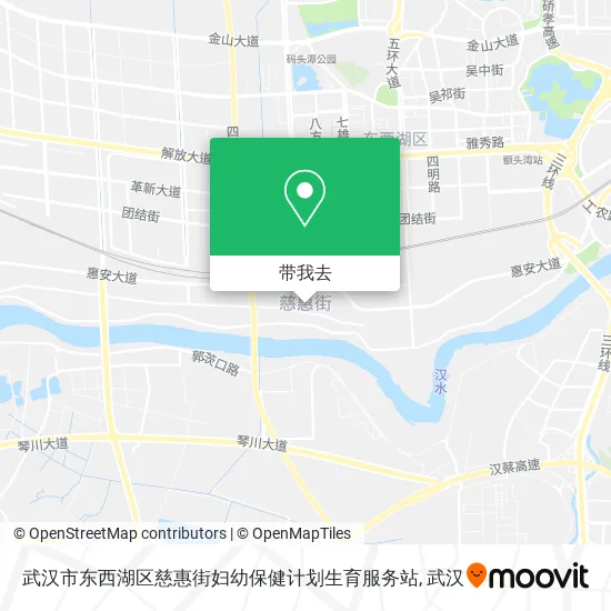 武汉市东西湖区慈惠街妇幼保健计划生育服务站地图