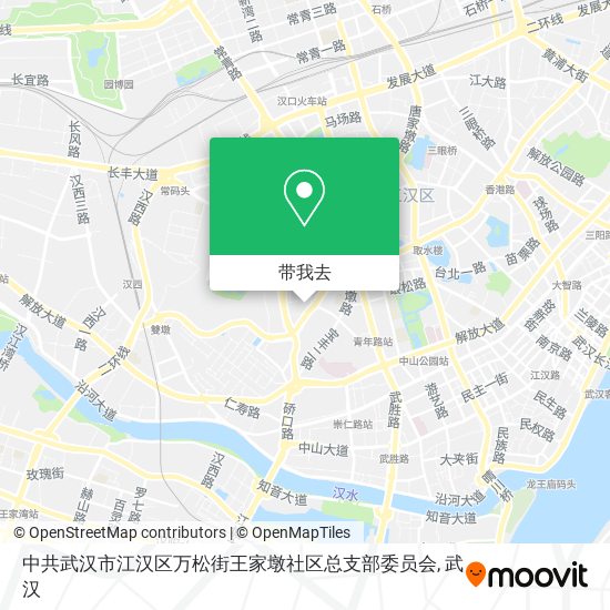 中共武汉市江汉区万松街王家墩社区总支部委员会地图