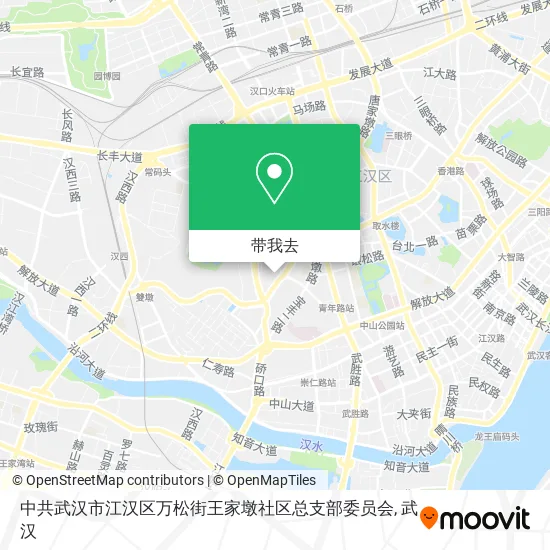 中共武汉市江汉区万松街王家墩社区总支部委员会地图
