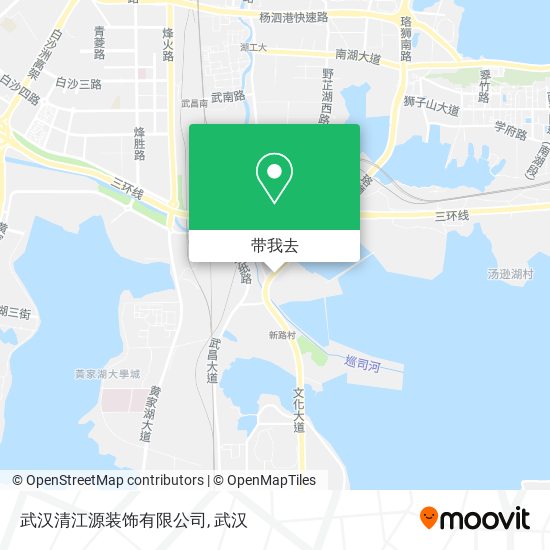 武汉清江源装饰有限公司地图