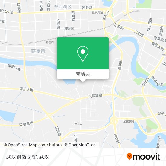 武汉凯傲宾馆地图