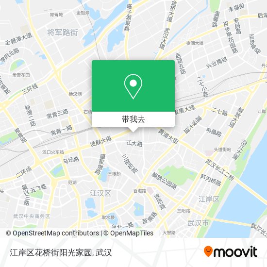 江岸区花桥街阳光家园地图