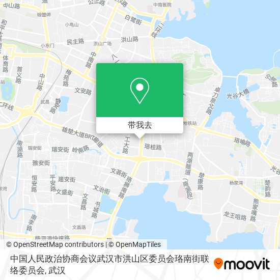 中国人民政治协商会议武汉市洪山区委员会珞南街联络委员会地图