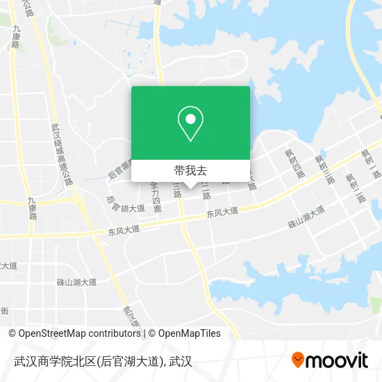 武汉商学院北区(后官湖大道)地图
