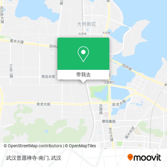 武汉普愿禅寺-南门地图