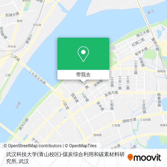 武汉科技大学(青山校区)-煤炭综合利用和碳素材料研究所地图