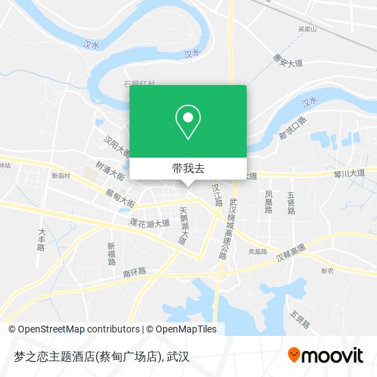 梦之恋主题酒店(蔡甸广场店)地图