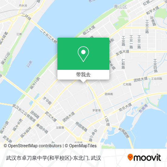 武汉市卓刀泉中学(和平校区)-东北门地图