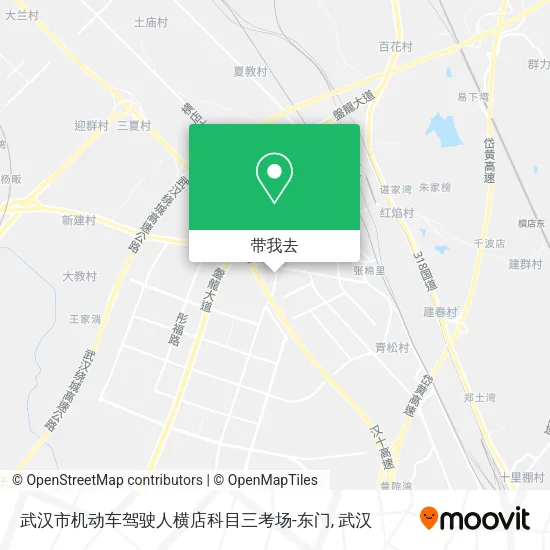 武汉市机动车驾驶人横店科目三考场-东门地图
