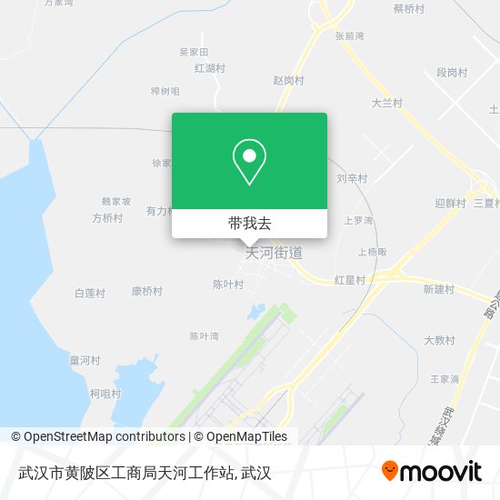 武汉市黄陂区工商局天河工作站地图