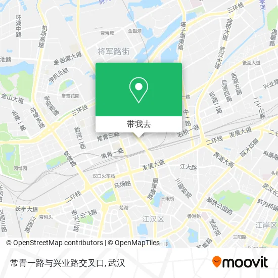 常青一路与兴业路交叉口地图