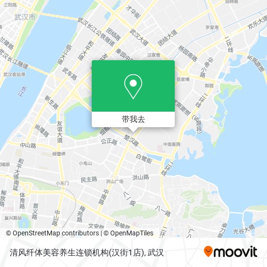 清风纤体美容养生连锁机构(汉街1店)地图