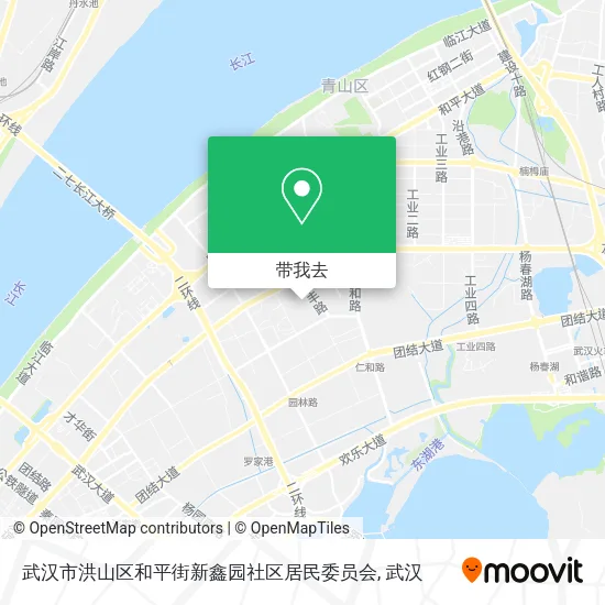 武汉市洪山区和平街新鑫园社区居民委员会地图