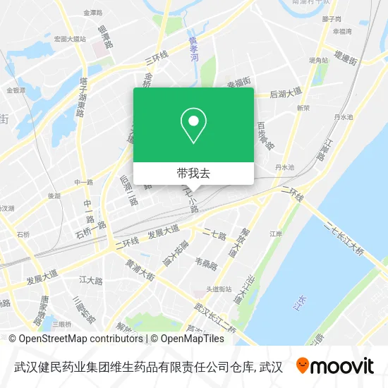武汉健民药业集团维生药品有限责任公司仓库地图