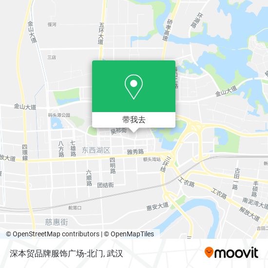 深本贸品牌服饰广场-北门地图