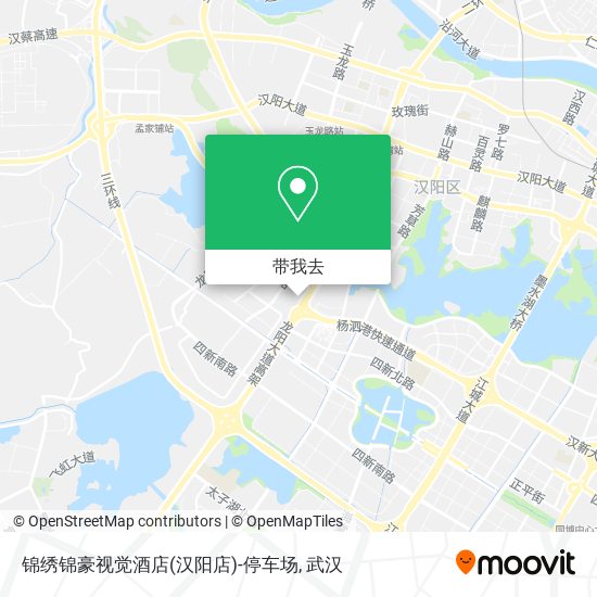 锦绣锦豪视觉酒店(汉阳店)-停车场地图