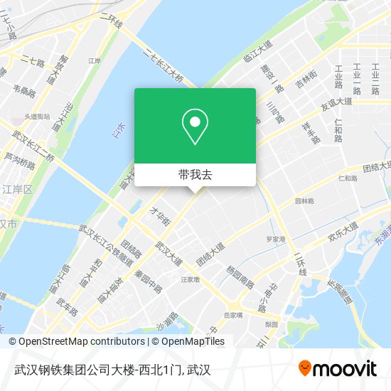 武汉钢铁集团公司大楼-西北1门地图