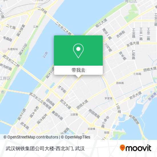 武汉钢铁集团公司大楼-西北3门地图