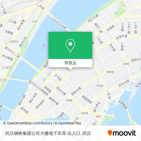 武汉钢铁集团公司大楼地下车库-出入口地图