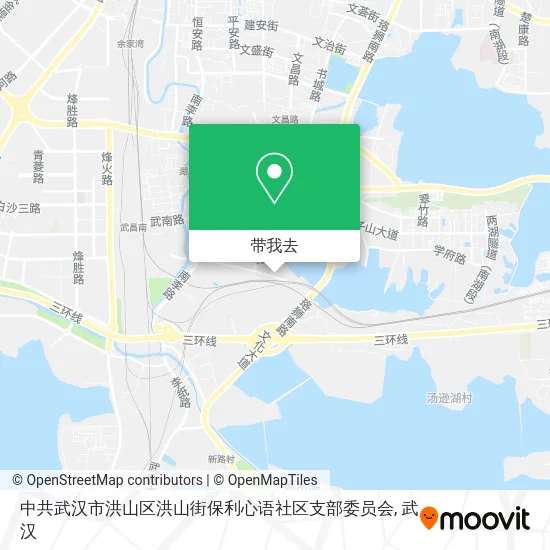 中共武汉市洪山区洪山街保利心语社区支部委员会地图