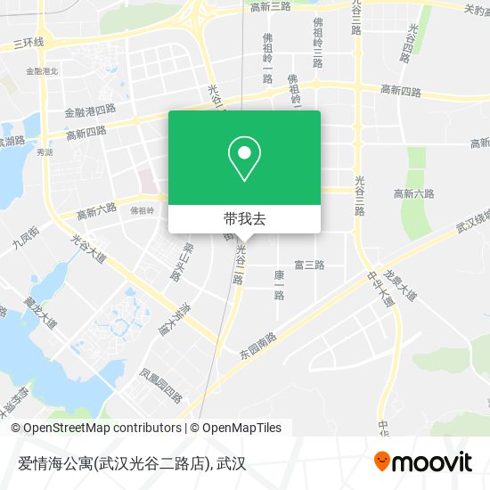 爱情海公寓(武汉光谷二路店)地图