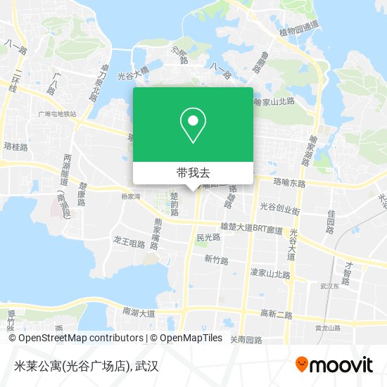 米莱公寓(光谷广场店)地图