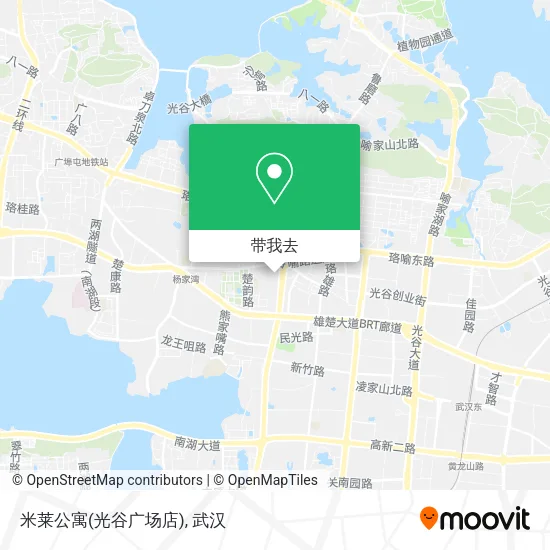 米莱公寓(光谷广场店)地图
