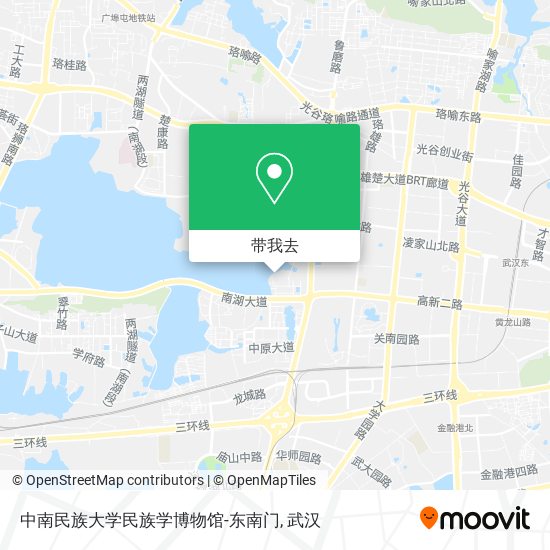 中南民族大学民族学博物馆-东南门地图