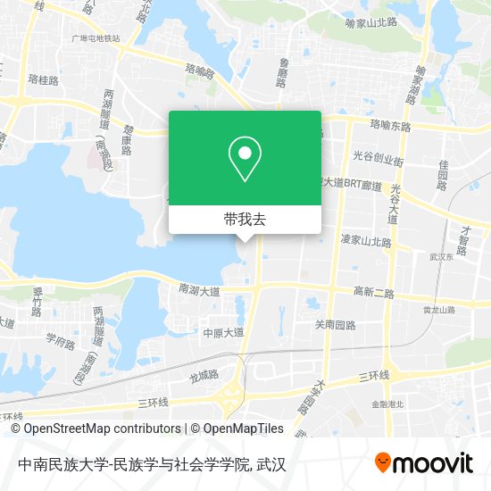 中南民族大学-民族学与社会学学院地图
