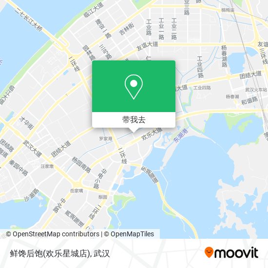 鲜馋后饱(欢乐星城店)地图